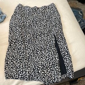 Abercrombie midi high slit skirt